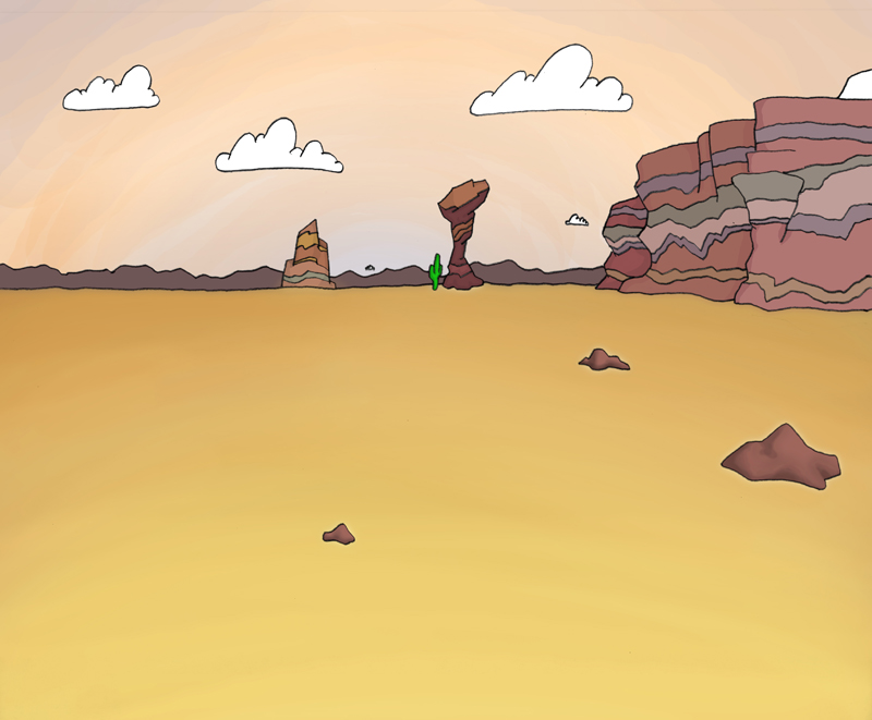 Desert Scene by mattimations on DeviantArt