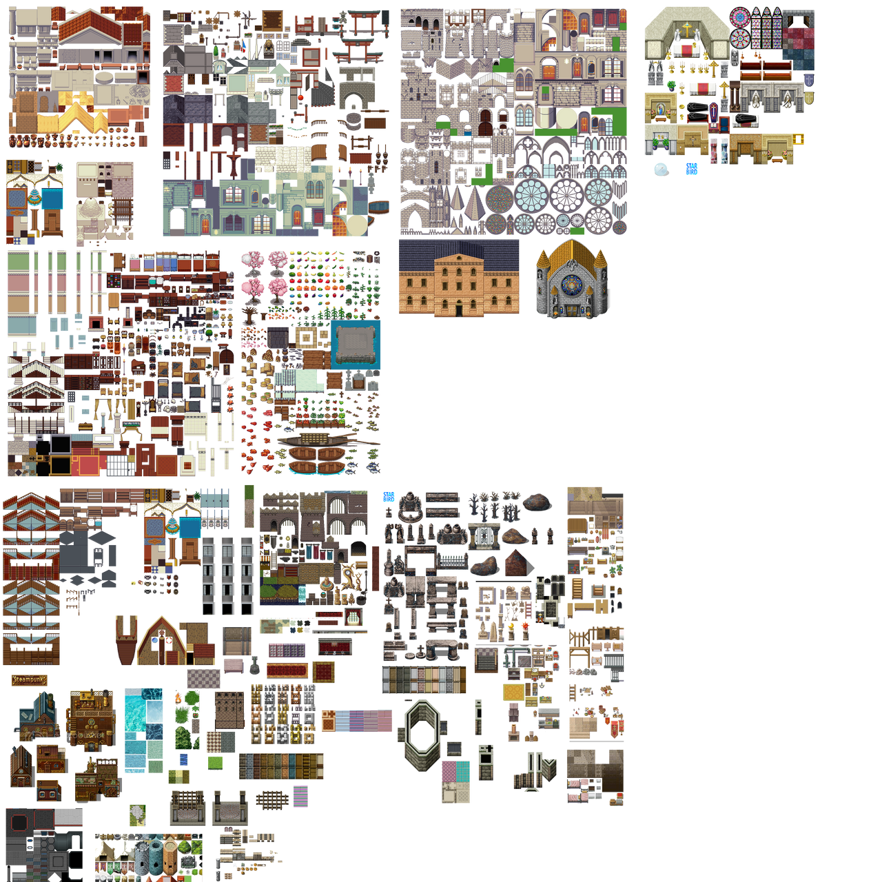 Tilesets Patterns Themed tilesets by hewitt70 on DeviantArt