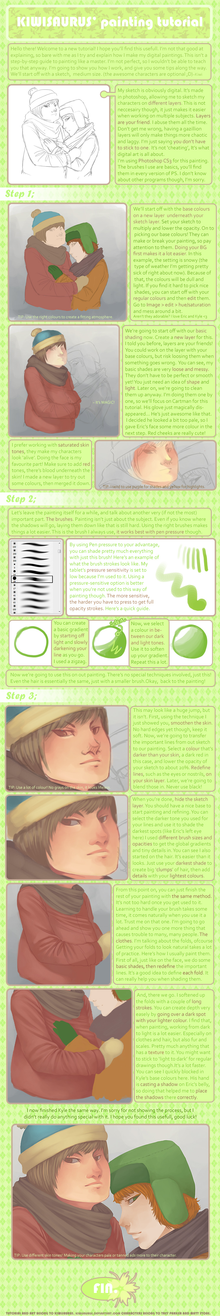 Digital Painting tutorial by Kiwisaurus