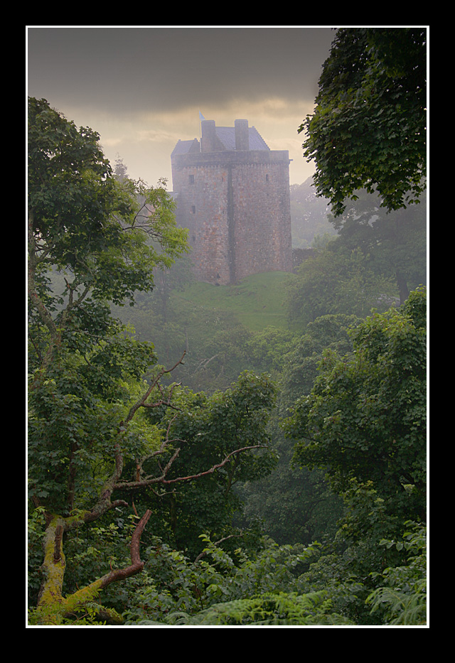 Castle Campbell in the mist