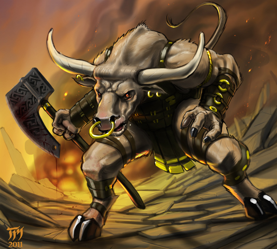 Minotaur by Mattasama on DeviantArt