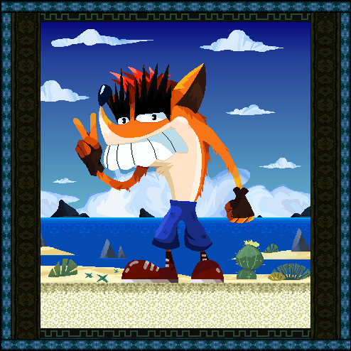 Fake Crash Pixel Art