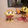 Pac-Man and Pooka Clay Models