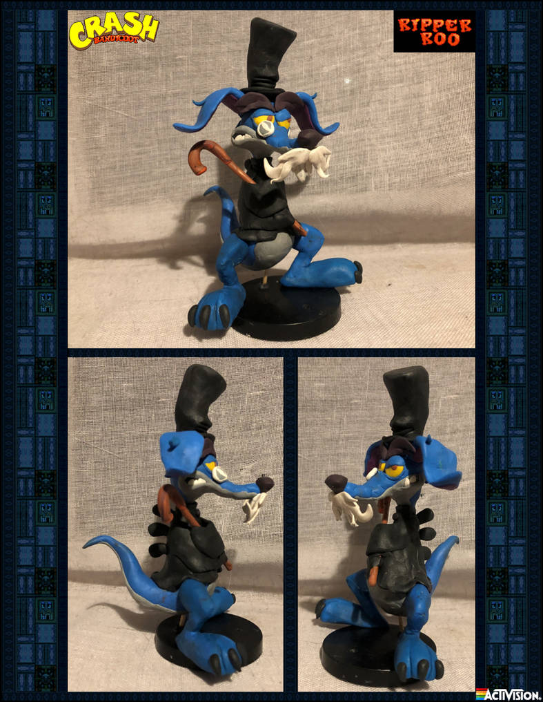 Crash Bandicoot - Dr.Ripper Roo Clay Model by FierceTheBandit on DeviantArt