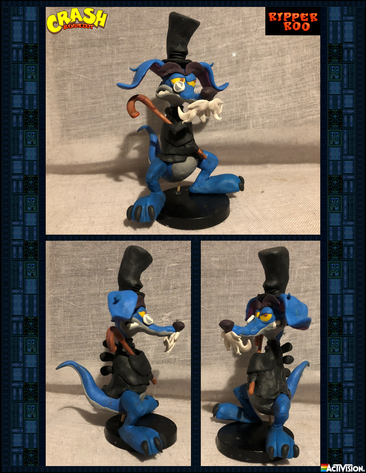 Crash Bandicoot - Dr.Ripper Roo Clay Model