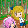 Lucy Hearfilia and Virgo Chibis from Fairy Tail
