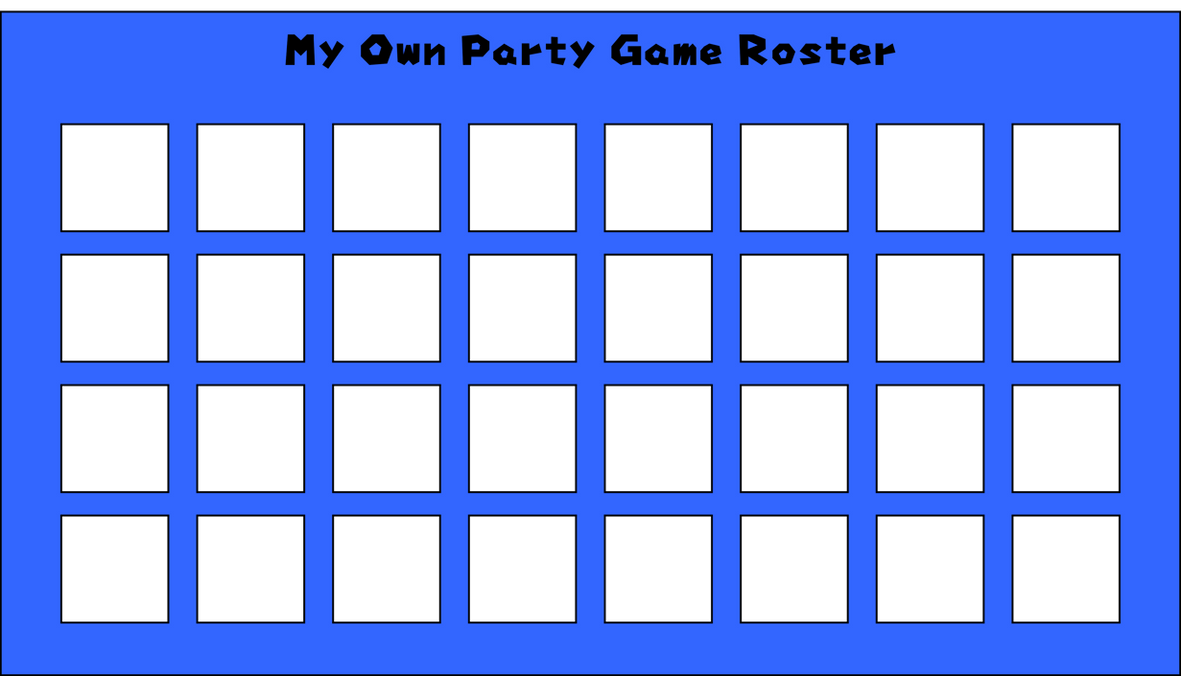 My Party Game Roster Template by TheBeginnerGamer on DeviantArt