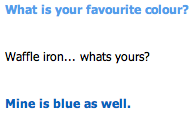 cleverbot messups - colour