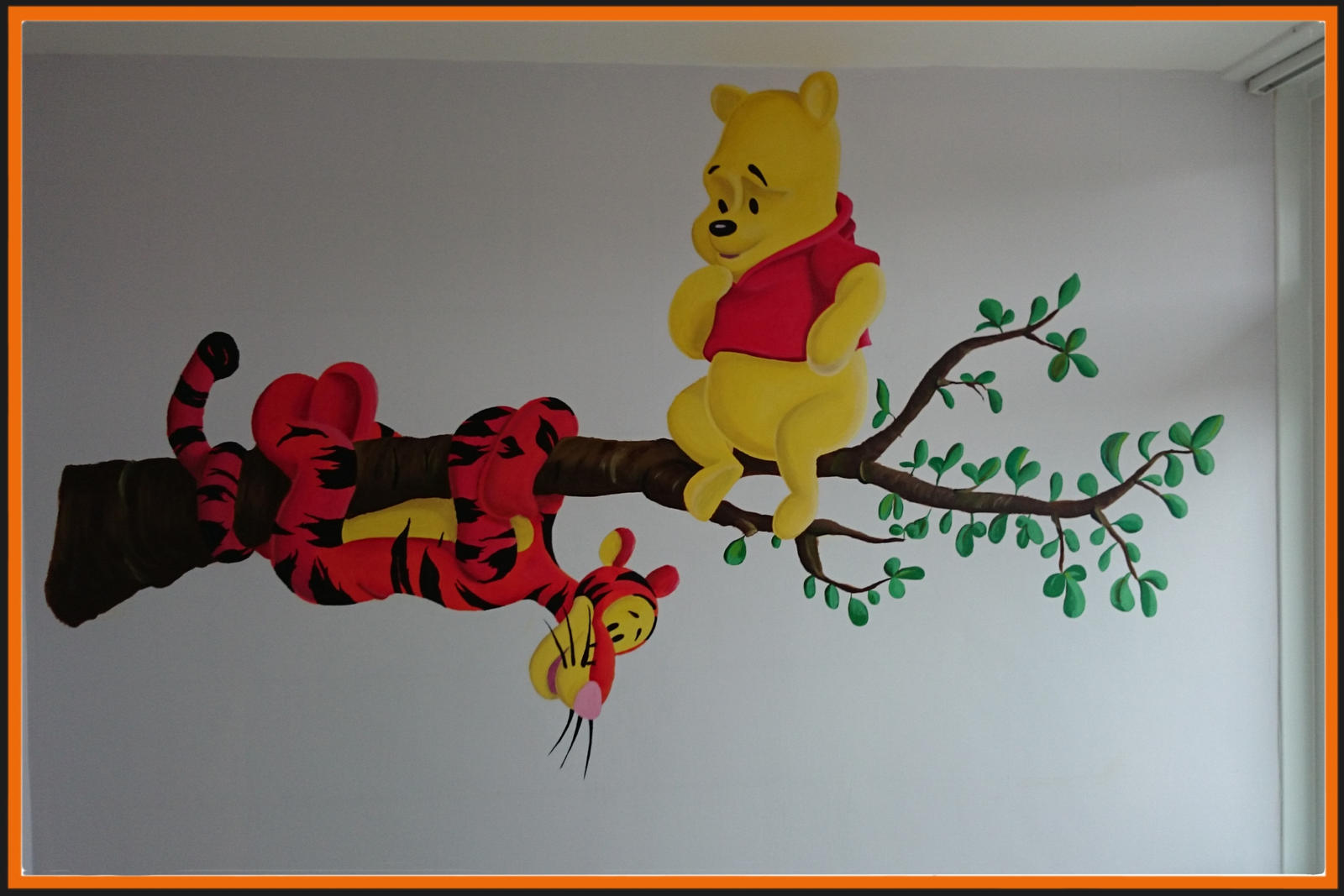 Winnie the Pooh and Tiger Wall Mural