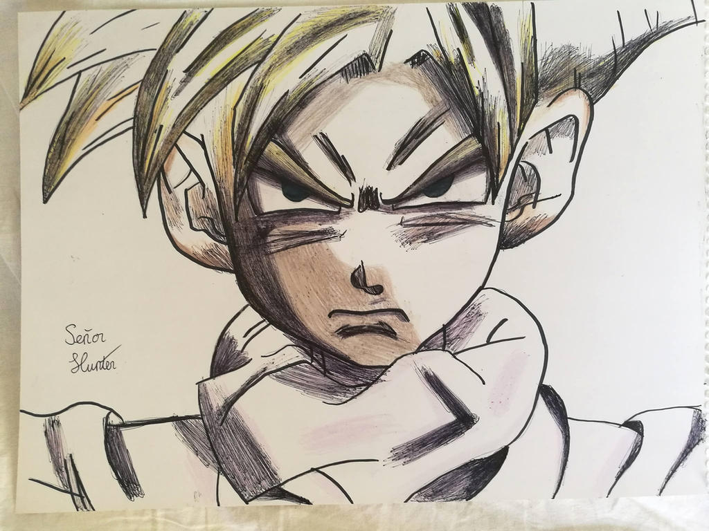 Gohan Rage Drawing Angry Gohan by Senyor-Hunter on DeviantArt