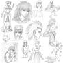 Kingdom Hearts Sketch Dump