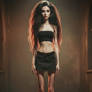 Skinny Gothic Girl