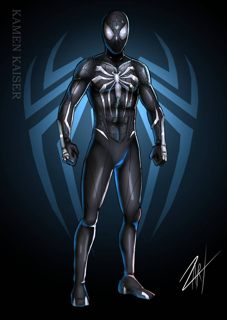 Marvel's SpiderMan 2 Advanced Black suit 2.0 by KamenKaiser on DeviantArt
