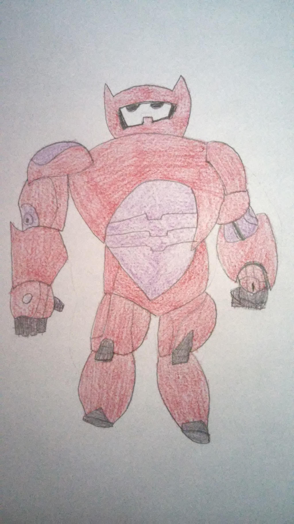 Baymax in his battle suit