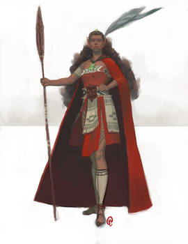 Elves of the Southern Chains - Warrior Sketch