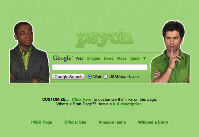 Psych Startpage