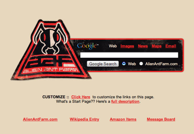 Alien Ant Farm Startpage