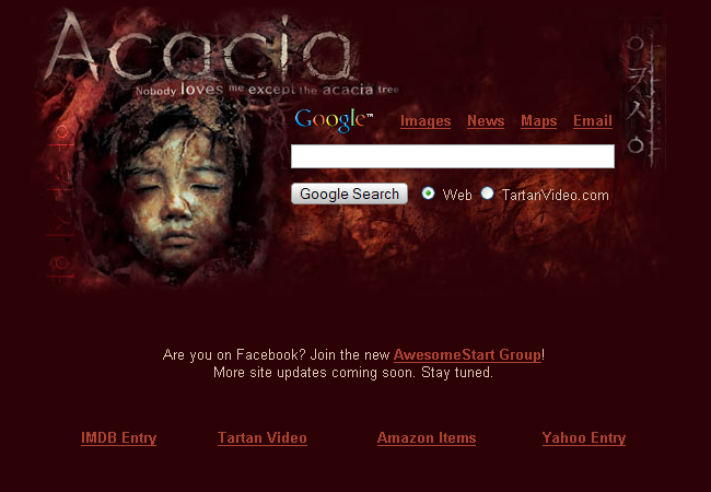 Acacia Startpage