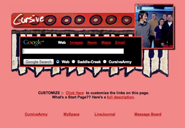 Cursive Startpage by AwesomeStart on DeviantArt