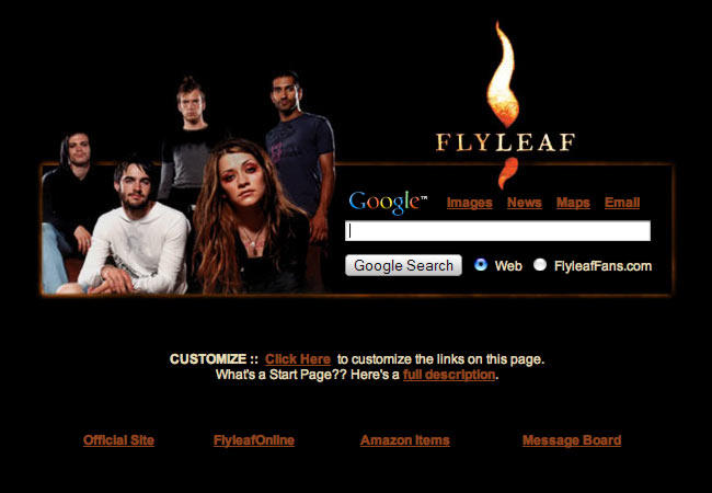 Flyleaf Startpage by AwesomeStart on DeviantArt
