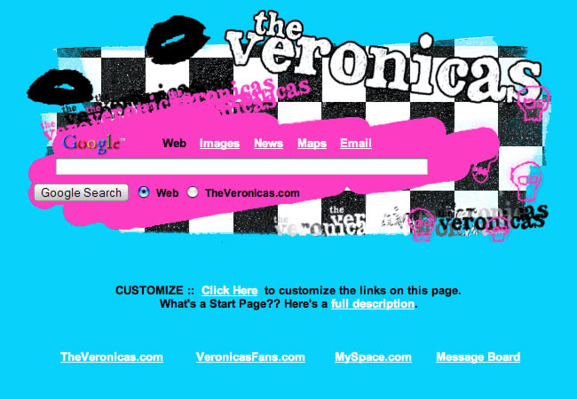 The Veronicas Startpage