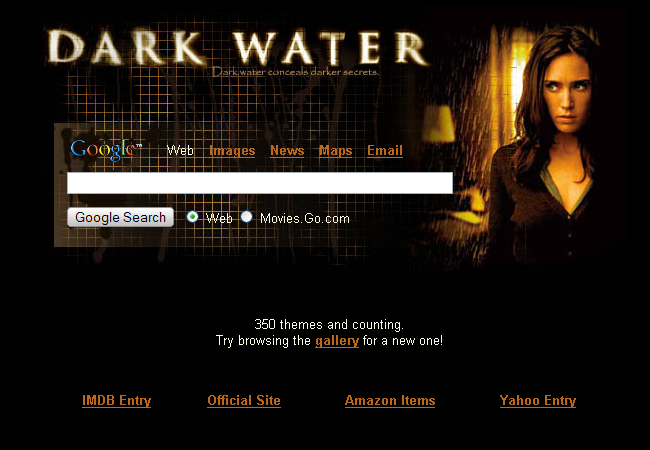 Dark Water Startpage