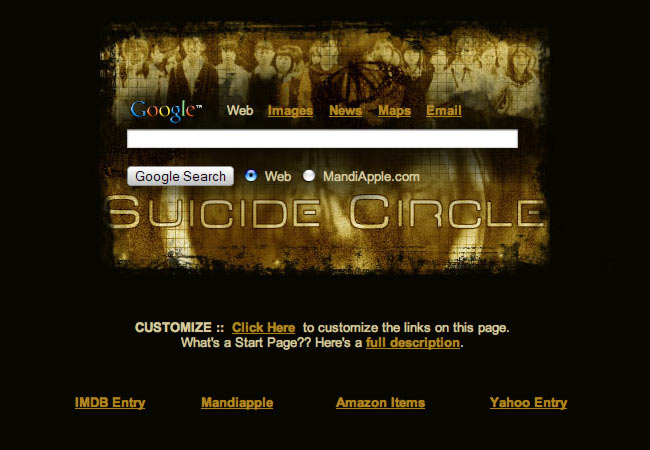 Suicide Circle Startpage