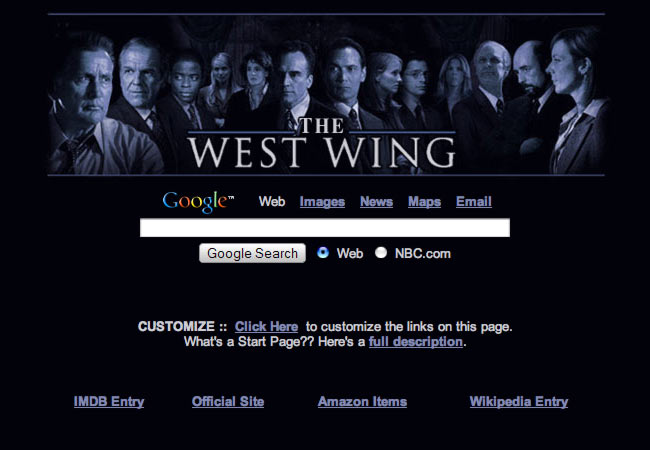 West Wing Startpage