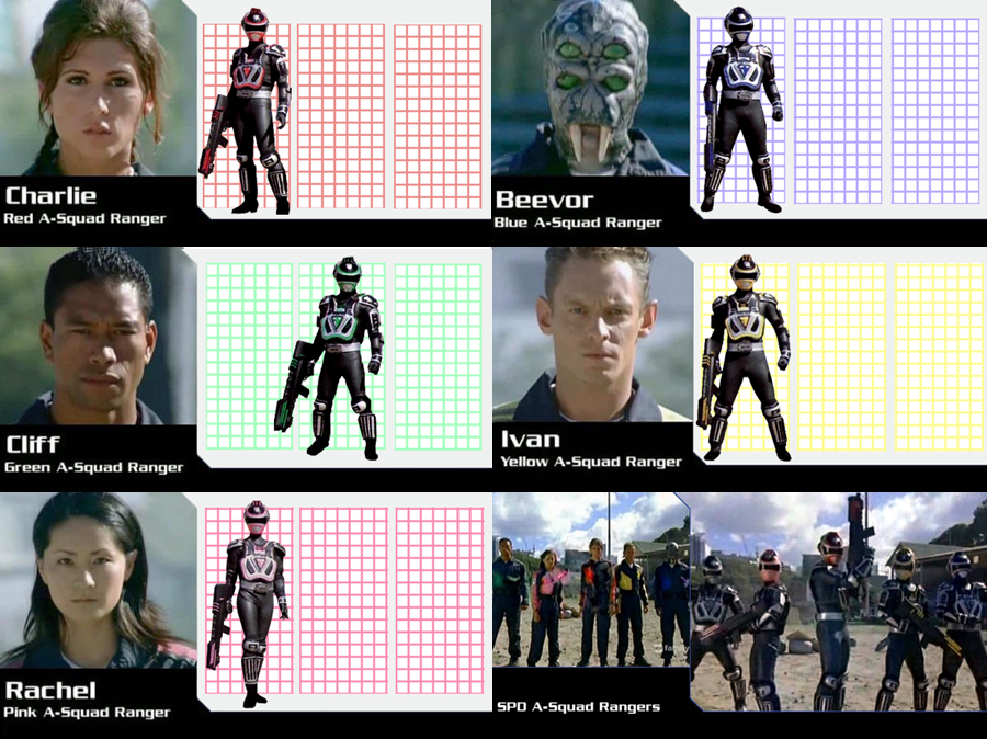 Power Rangers SPD Season 13 A-Squad Rangers