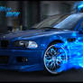 Blue BMW