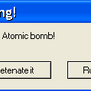 Warning: Atomic bomb