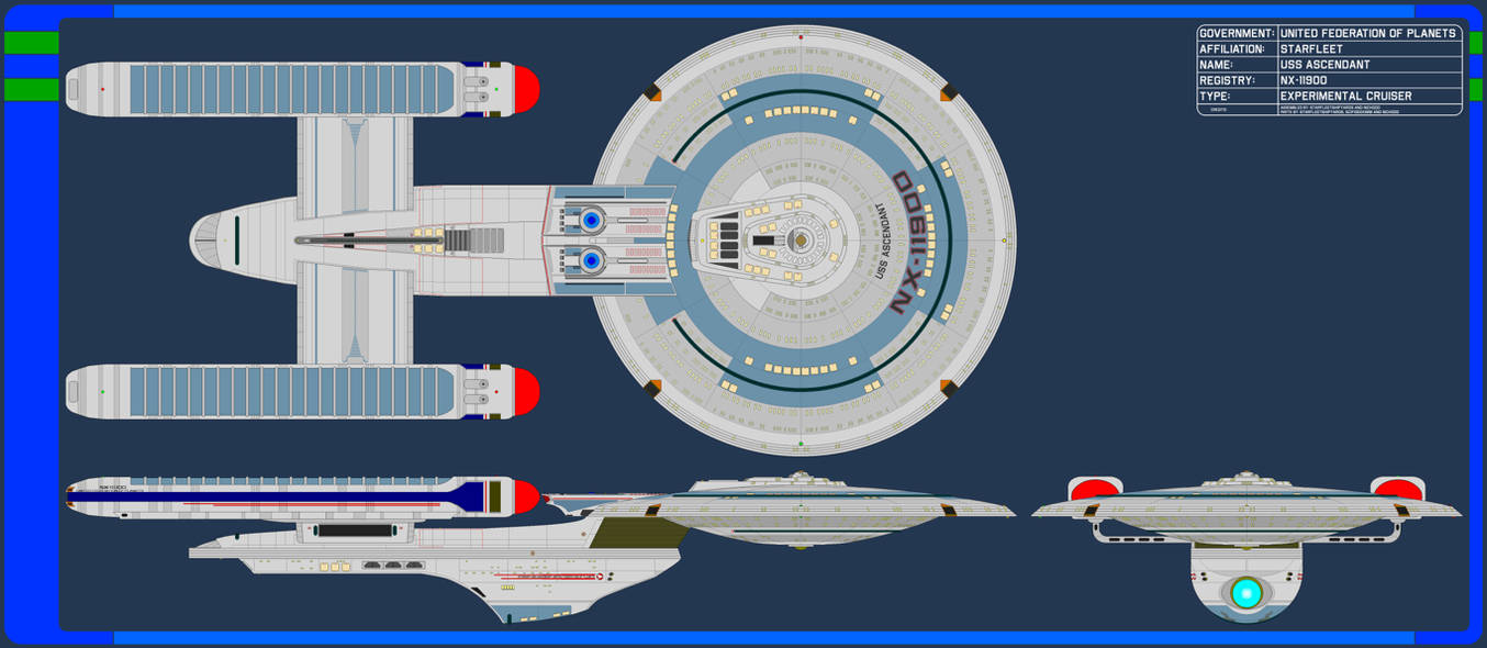 USS Ascendant (Experimental) (Alt Timeline) by nichodo on DeviantArt