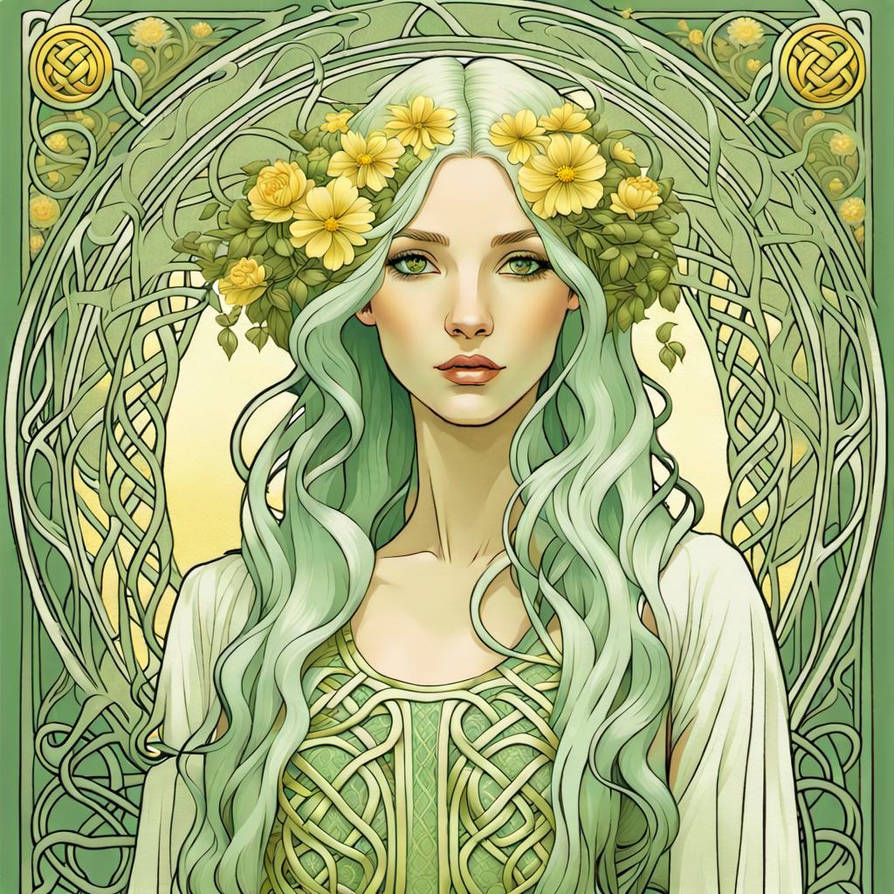 Blodeuwedd (Welsh Legend) by Roseallie on DeviantArt