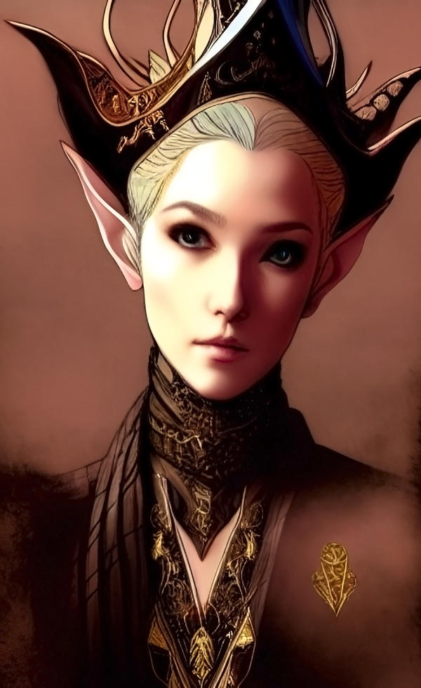 Elven portrait by minstrey on DeviantArt