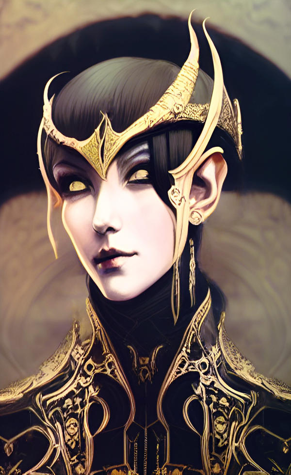 Elven portrait by minstrey on DeviantArt