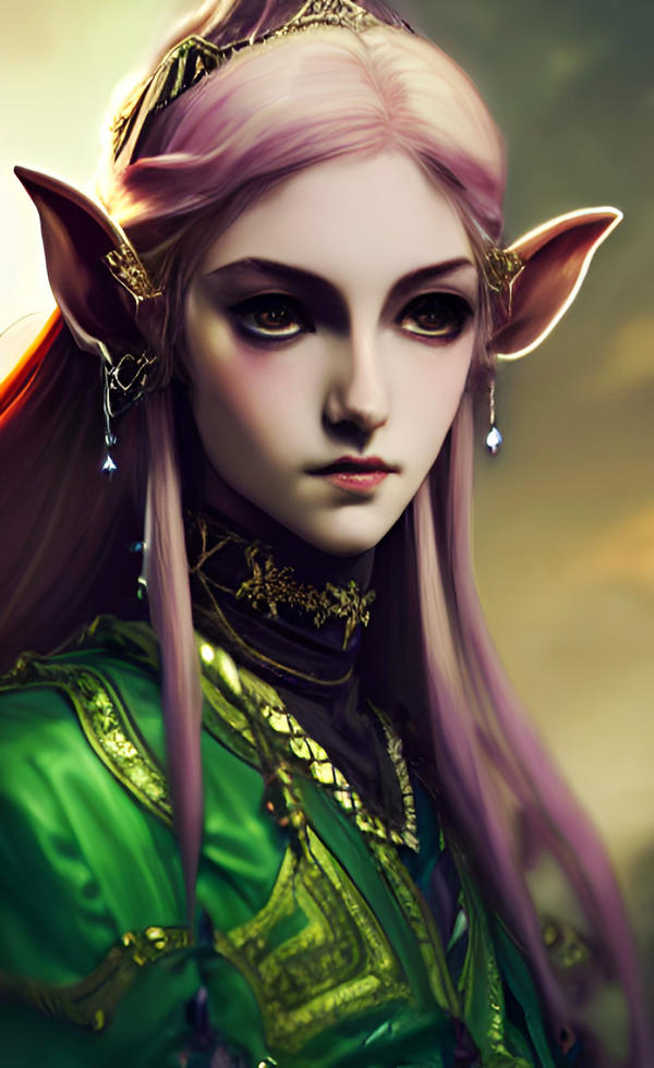 Elven portrait by minstrey on DeviantArt