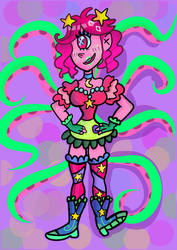 Pink space magical girl 