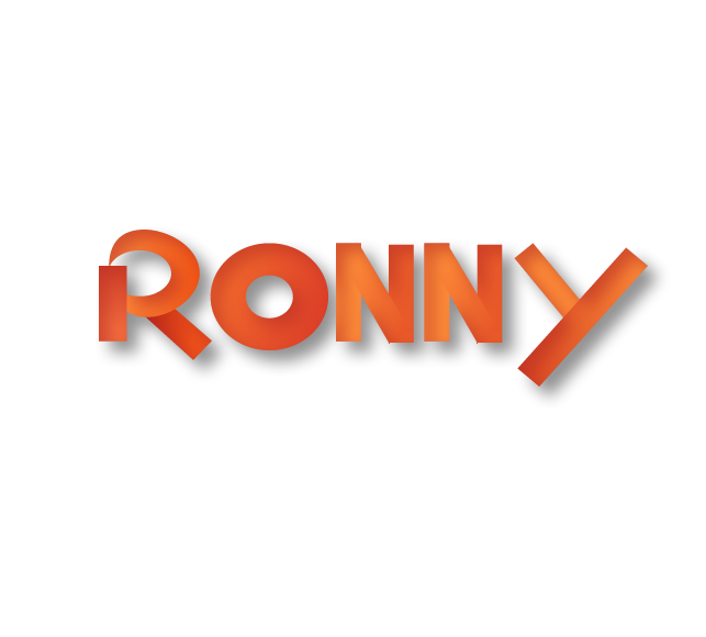 Ronny Lettering RONNY -logo by BrunaFelinto on DeviantArt