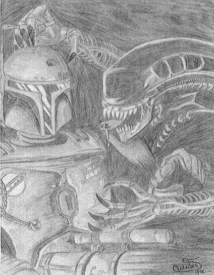 Aliens VS Boba Fett