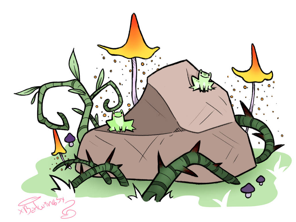 Froggy Rock by xBatWingsx on DeviantArt