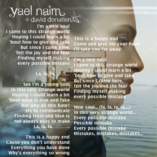 New Soul by Yael Naim Lyrics