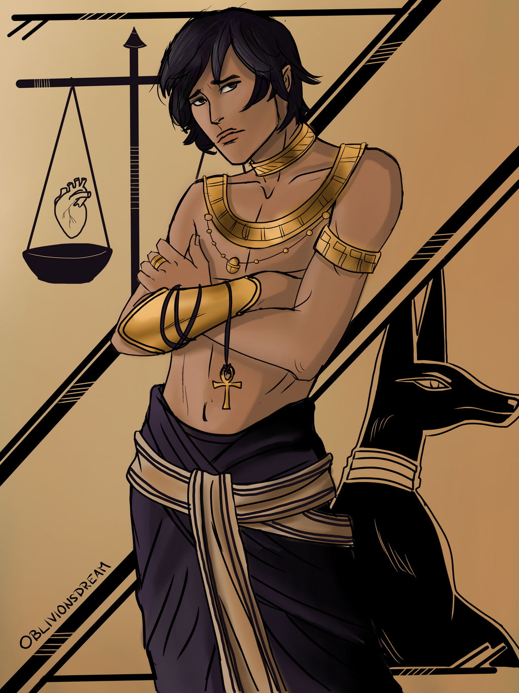 Anubis- Egyptian God by OblivionsDream on DeviantArt Anubis- Egyptian God by OblivionsDream on DeviantArt