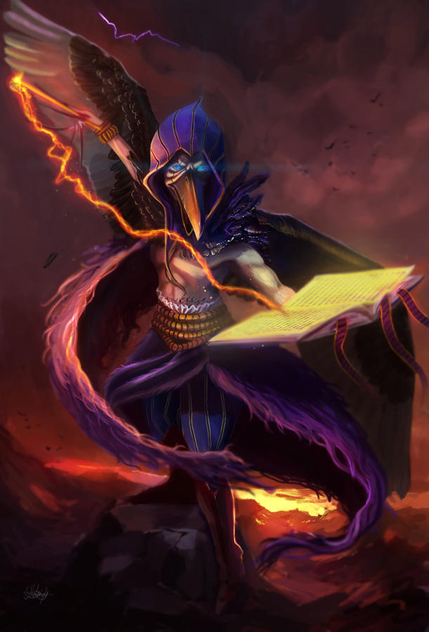 Winged Insect Wizard Bird Wizard by Suzanne-Helmigh on DeviantArt