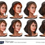 Ninae facial concepts.