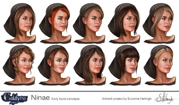 Ninae facial concepts.