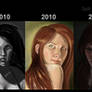 Self portraits over time.