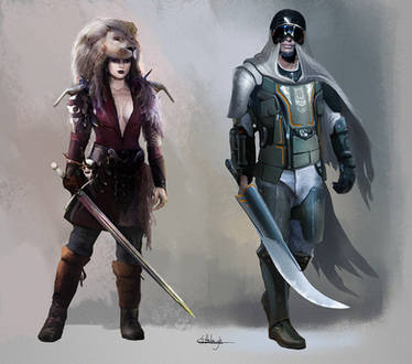 Character concept collection.