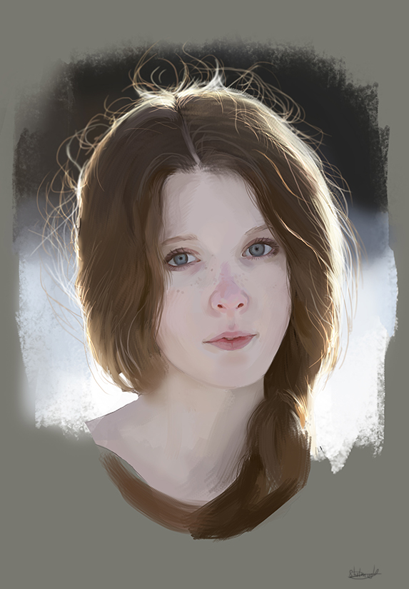 Hair and skin study 01.