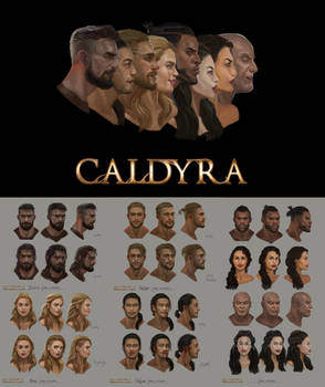 Caldyra facial concept art.