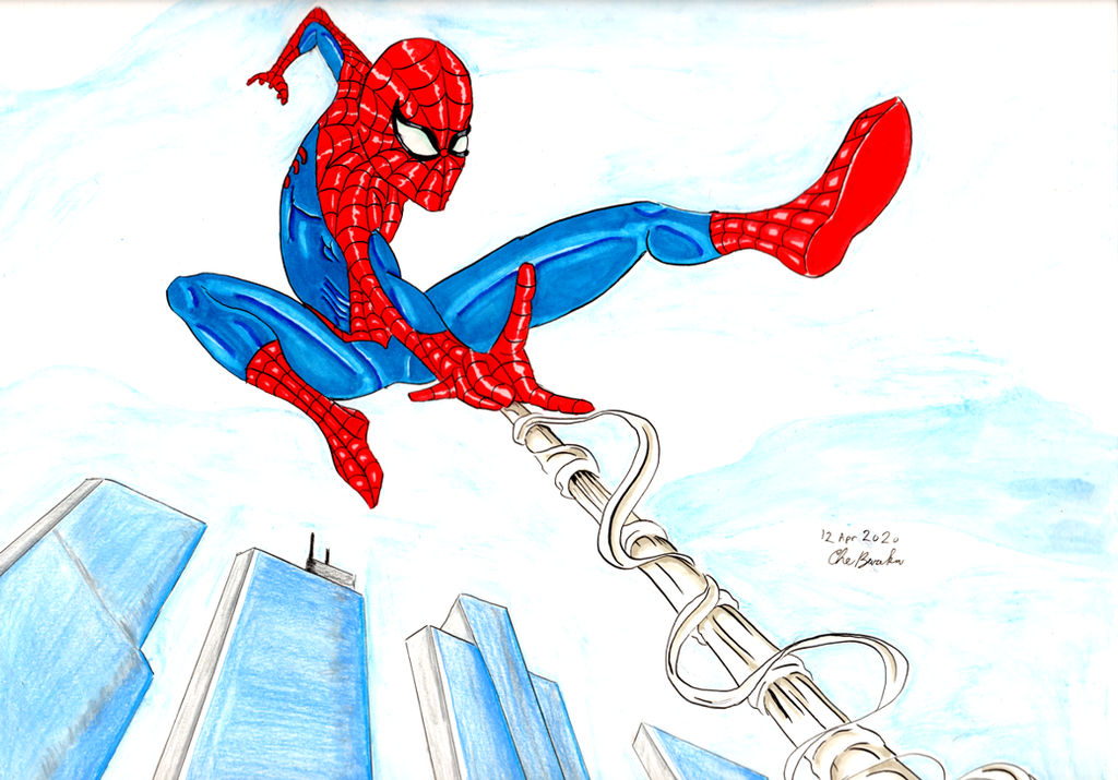 Ultimate Spiderman Web slinging by Kurasu-Bureiku on DeviantArt